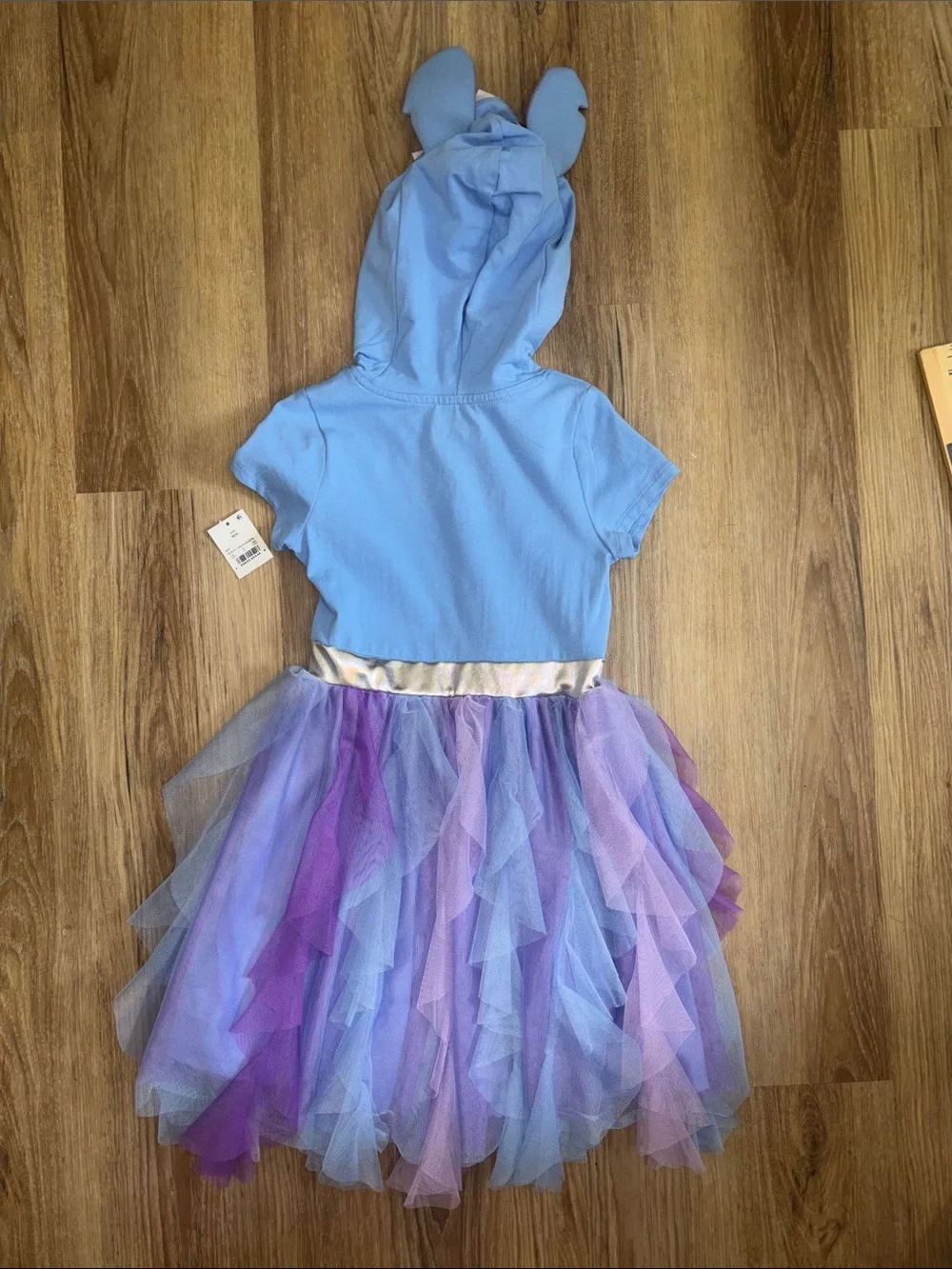 Disney Light Blue and Purple Stitch Hooded Tutu Costume Dress